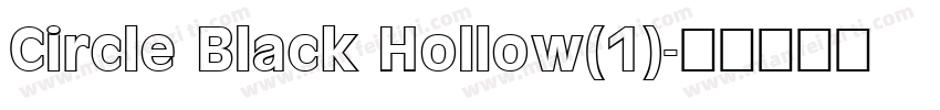 Circle Black Hollow(1)字体转换